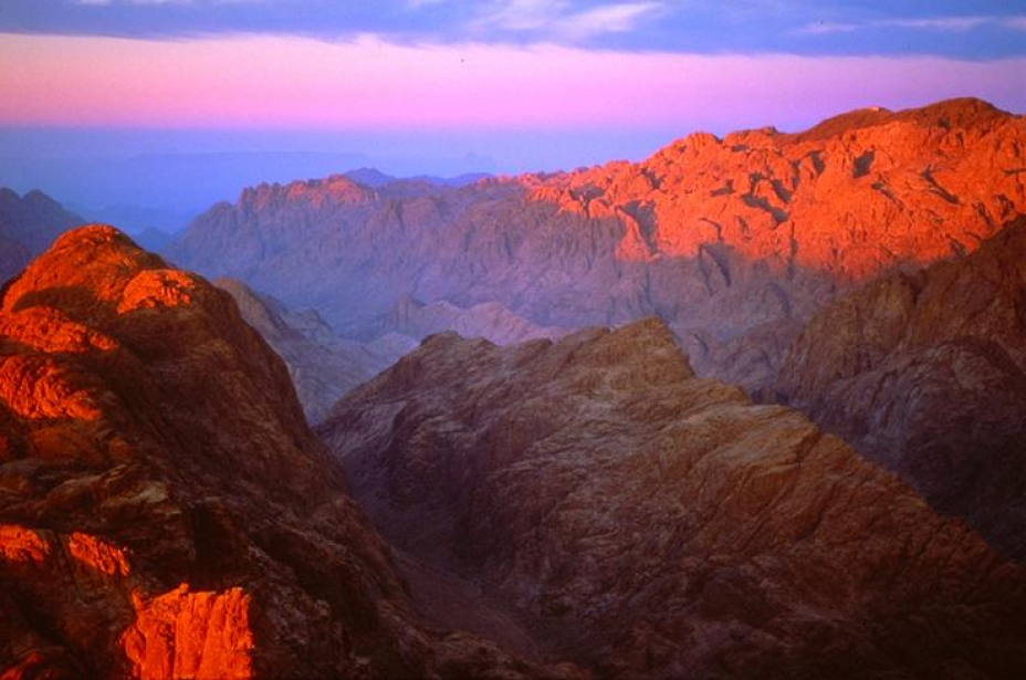 Berg Sinai am Morgen